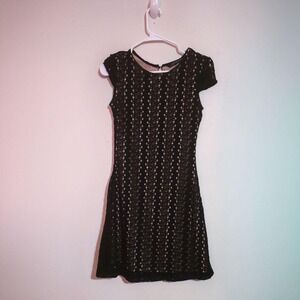Zara Black Crochet Lace Dress